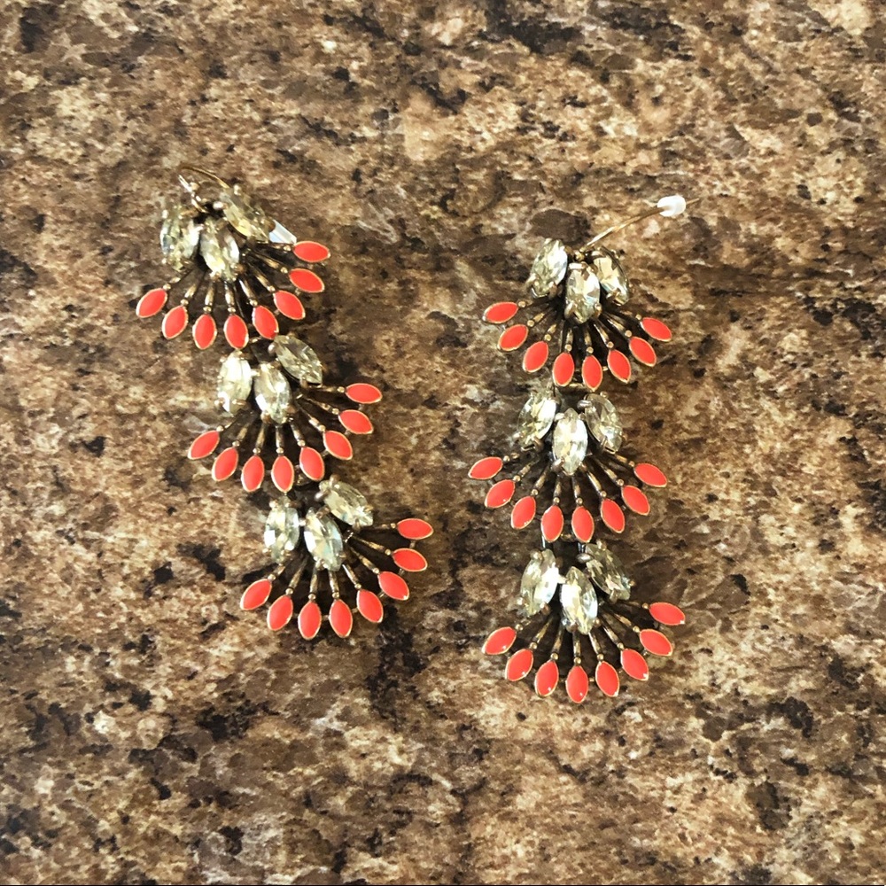 Coral Cay Stella & Dot 3 in 1 Earrings